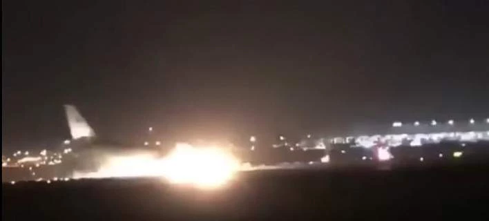 Τρόμος στον αέρα: Επιβατικό αεροπλάνο προσγειώθηκε με το ρύγχος στη Σαουδική Αραβία (βίντεο)